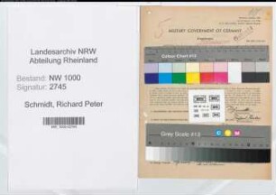 Entnazifizierung Richard Peter Schmidt, geb. 01.03.1903 (Verw.Referent)