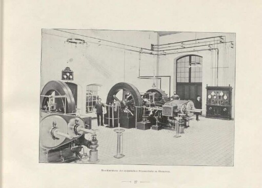 Maschinenhaus der elektrischen Strassenbahn zu Hannover