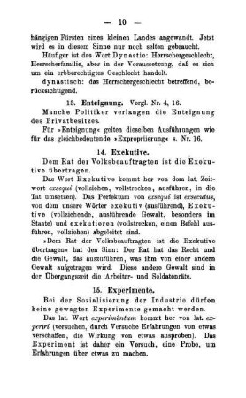 14. Exekutive.