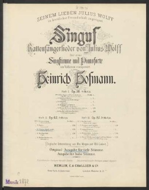 Heft 2, No. 3: Clerici beati sunt : Op. 62, No. 3