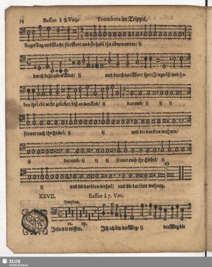 XXVII. O JEsu wir wissen daß du