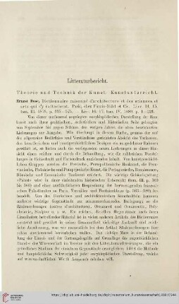 Litteraturbericht