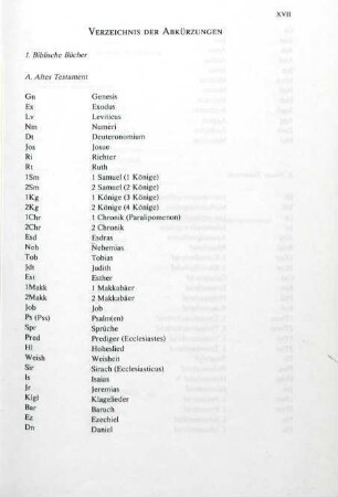 Verzeichnis der Abkürzungen
