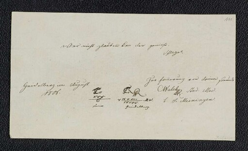 Carl Georg Christian Walch. – Heidelberg, 04.1808