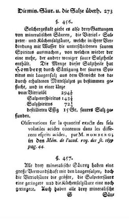 Betrachtungen über die mineralischen sauren Spiritus überhaupt (§§. 456, 457)