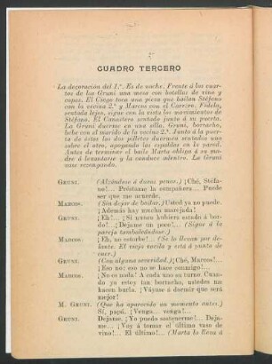 Cuadro tercero