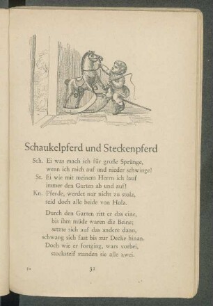 Schaukelpferd und Steckenpferd