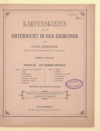 Kursus 3: Die fremden Erdteile