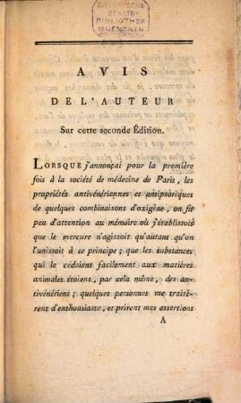 Essai sur les propriétés médicinales