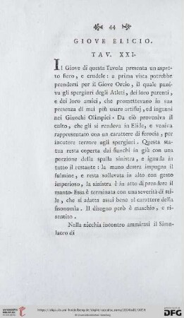 Giove Elicio Tav. XXI
