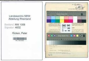 Entnazifizierung Peter Ricken , geb. 12.11.1885 (Landwirt)
