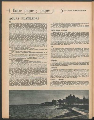 Aguas plateadas : Entre pique y pique