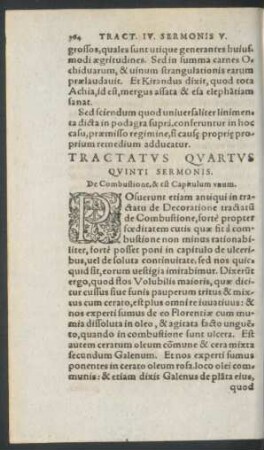 Tractatus Quartus Quinti Sermonis.