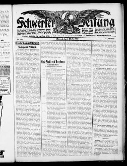 Schwerter Zeitung : Heimatblatt für die Stadt Schwerte und die Ämter Westhofen und Ergste : einzige in Schwerte gedruckte Zeitung