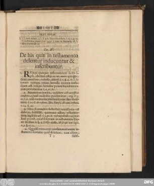 Tit. IV. De his quae in testamento delentur inducuntur & inscribuntur.