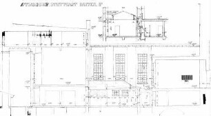 Stuttgart Hbf: Empfangsgebäude Bereich Kl.Schalterhalle Schnitte Bauteil 2c (mit Lichthof)