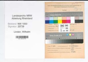 Entnazifizierung Wilhelm Linden, geb. 12.04.1894 (Kaufm.Angest.)