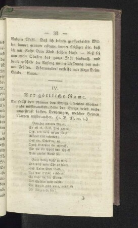 IV. Der göttliche Name.