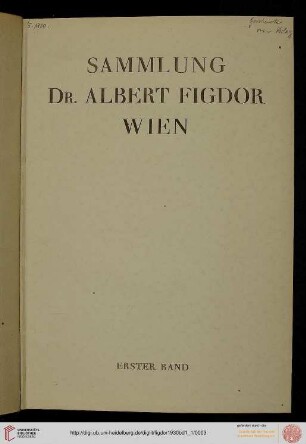 Band 1,1: Die Sammlung Dr. Albert Figdor, Wien: Bildteppiche, Samt- und Seidenstoffe, Stickereien, Spitzen, Knüpfteppiche, Blei und Zinn, Goldschmiedearbeiten, kirchliches und weltliches Silbergerät