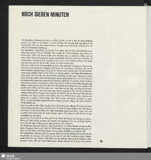 Noch sieben Minuten