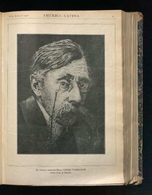 [Retrato de] el insigne escrotir belga Emilio Verhaeren