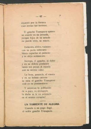 Un torrente de alegría