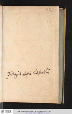 [Autogramm von Philipp von Hessen Butzbach (1581-1643)]