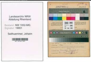 Entnazifizierung Johann Seithuemmer , geb. 17.04.1900 (Dachdecker)
