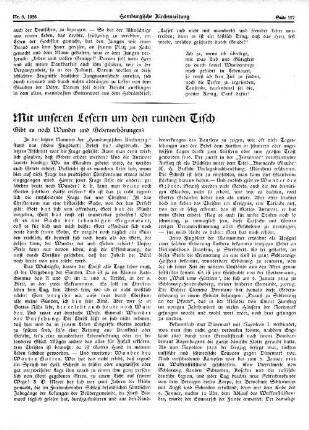 Mit unseren Lesern um den runden Tisch