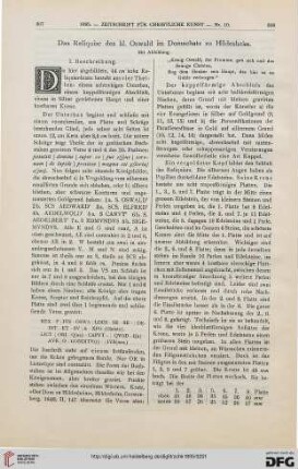 Das Reliquiar des hl. Oswald im Domschatz zu Hildesheim