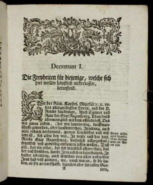 Decretum I. - Decretum X.