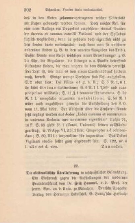 502-505 [Rezension] Hommel, Fritz, Die altisraelitische Überlieferung in inschriftlicher Beleuchtung