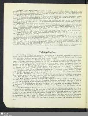Schulgeschichte