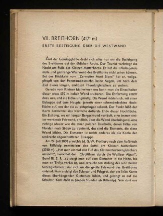 VII. Breithorn (4171 m)
