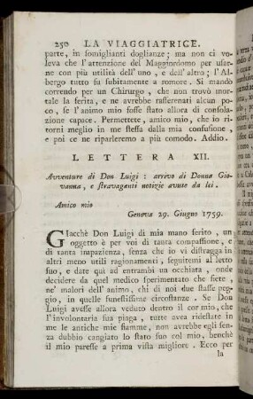 Lettera XII.