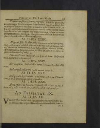 Ad Dissertat. IX. - XIII.
