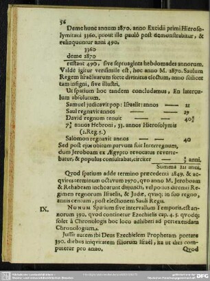 Nonum Spatium sive intervallum praecedenti 2849. & acquires terminum octavum 2970 ...