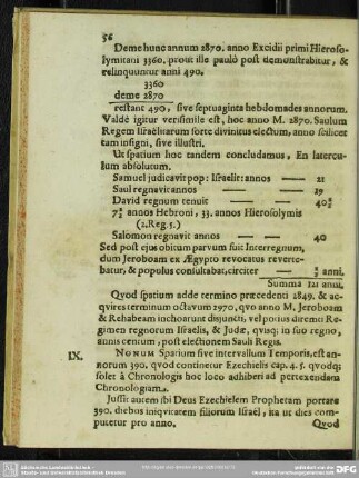 Nonum Spatium sive intervallum praecedenti 2849. & acquires terminum octavum 2970 ...