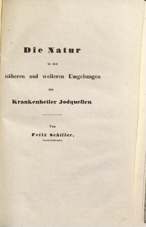 Tölz und Krankenheil im bayerischen Hochlande mit den jod- und schwefelhaltigen kohlensauern Natron-Quellen : eine Brunnen-Schrift für Ärzte und Laien