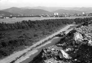 Freiburg: Fernsicht auf die Stadt von der Müllkippe