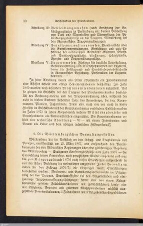 2. Die Württembergischen Verwaltungsstellen