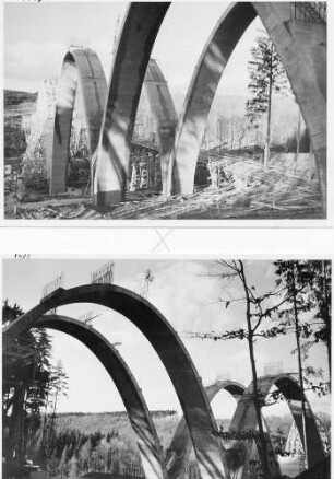 Rohrbach-(Friedens)brücke, km 211,808 - 212,130 Fertige Bögen