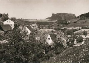 Sächsische Schweiz. Pfaffendorf. Blick zum Lilienstein (415,2 m)