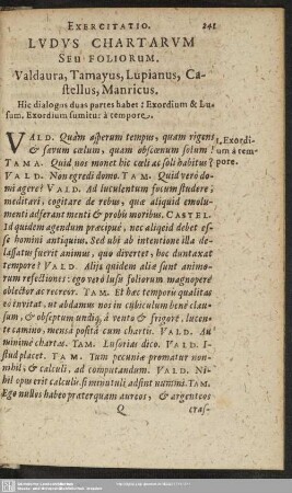 Ludus Chartarum Seu Foliorum