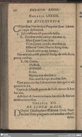 Curatio XC. [Curatio XCIII.] De Eodem Malo