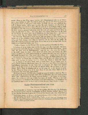 Kieler Professorenelend um 1700