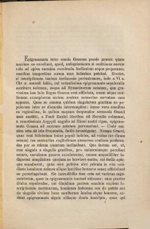 Quaestiones de epigrammatis Graecis ex lapidibus collectis grammaticae