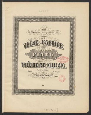 Valse-caprice pour le piano : op. 115
