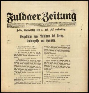 Ausgabe vom Donnerstag, den 05. Juli 1917.