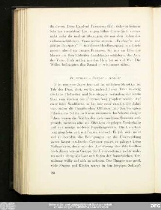 Franzosen – Berber – Araber